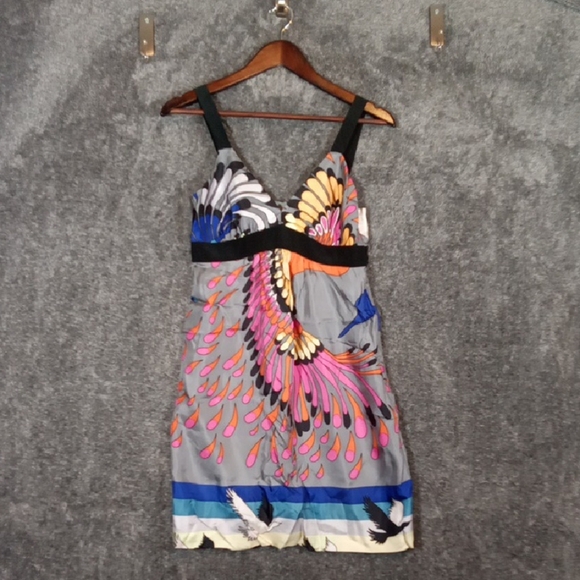 Tibi Mini Dress Baby Doll Silk Summer Vacation Beach Dress Womens Xs - Picture 2 of 9